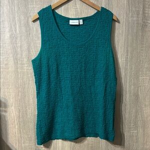 Croft & Barrow Green Stretch Tank Size XL